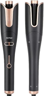 DENX Automatic Hair Curling Iron, Professional Hair Curler with 1" Large Slot, 4 Temperature & Timer Settings, Auto Shut-Off, Anti-Scald Protection, and Ceramic Wand for Long-Lasting Curls, DX1354