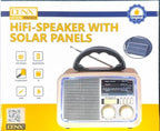 DENX Old Radio Speaker Bluetooth & HIFI-Speaker, Sd Card, Usb And Aux Port, Radio FM/AM/SW Brown wood Portable Audio TF Card USB Flash disk Aux playback, DX2433