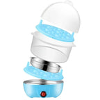 DENX Smart Electric Egg Boiler Double Layers Egg Cooker Mini Steamer Poacher Kitchen Cooking Breakfast Machine, Rapid Egg Cooker 14-Egg Capacity Soft Medium Hard Boiled Electric Egg Boiler, DX1760