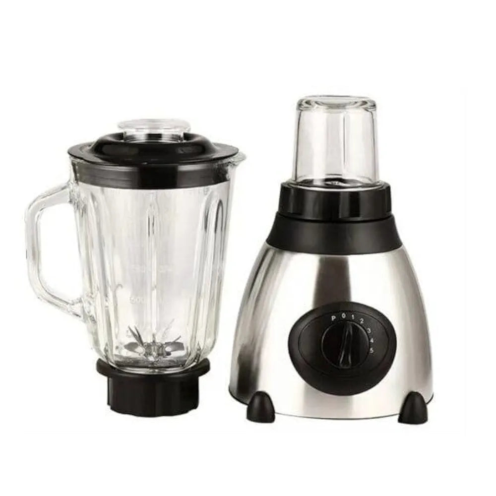 DENX 2800W Electric Blender and Juicer Machine with 1.5L Glass Jar & Grinder, High Power Kitchen Blender for Smoothies Juices Ice Crushing Spices Coffee, Countertop Blender for Home Use, DX2001