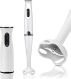 Stick Blender 400W Handheld Electric Blender with Stainless Steel Blades, Portable Grip Stick Mixer Use for Blending, Pureeing, Whipping, and Mixing Soups, Smoothies, Sauces, and More, 