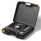 DENX Portable Gas Stove, Outdoor Cooking Burner, Travel Stove, Dual Gas Compatible, Compact Camping Stove, Adjustable Flame Control, Lightweight Cooker, BBQ Grill, Picnic Use, Home Kitchen, DX1763