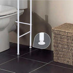 3-Shelf Bathroom Organizer Over The Toilet, Multifunctional Toilet Rack Bathroom Spacesaver,With Towel and Tissue Holder, Bathroom Corner Stand Storage Organizer Accessories, Adjustable Foot Pads