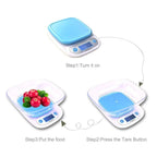 DENX Digital Kitchen Scale & Coffee Scale, 1g-5000g High Precision Food Weighing Scale With Bowl, Electric Kitchen Weight Machine, Auto Shut Off, For Cooking, Baking, Meal Prep, Diet, DX3603