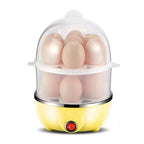 DENX Smart Electric Egg Boiler Double Layers Egg Cooker Mini Steamer Poacher Kitchen Cooking Breakfast Machine, Rapid Egg Cooker 14-Egg Capacity Soft Medium Hard Boiled Electric Egg Boiler, DX1760