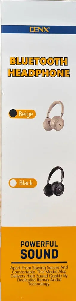 DENX Wireless Bluetooth Headphones with Mic, Over Ear Foldable Headset for Gaming, Music, Movies, Travel, Type-C Charging, Bluetooth 5.4 Compatible with Android, iPhone, Tablet, Laptop, DX657 