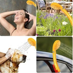 DENX Portable 12V Electric Shower Kit Outdoor for Car, Pet, Dog, Camping & Travel, Car Washing, Hiking Shower Pump, 60W High Pressure, DX3612