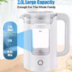 New Golden Creat Electric Kettle 2L, Fast Boil Glass Water Boiler with Auto Shut-Off, Boil-Dry Protection, 1500W Cordless Kettle for Boiling, Milk, Coffee & Tea, for Home & Office, NGC-133 