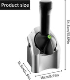 DENX Frozen Fruit Ice Cream Maker, Automatic Soft Serve Ice Cream Machine Houshold Electric Ice Cream Maker for Desserts, Healthy Soft Serve, Sorbet & Frozen Yogurt Machine for Home Use, DX2038