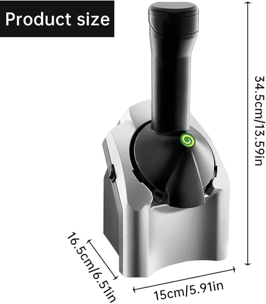 DENX Frozen Fruit Ice Cream Maker, Automatic Soft Serve Ice Cream Machine Houshold Electric Ice Cream Maker for Desserts, Healthy Soft Serve, Sorbet & Frozen Yogurt Machine for Home Use, DX2038