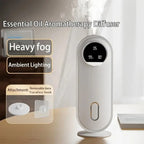 DENX USB Rechargeable Aroma Diffuser, Essential Oil Humidifier with LED Display, 7-Speed Modes, Wall-Mount & Desktop Use, Type-C Fast Charging, Home, Office, Car, Bathroom Air Freshener, DX1929