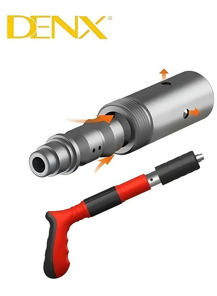 DENX High Pressure Air Pneumatic Nail Gun Solid Nailer For Steel Piercing And Riveting, Nails Wall Fastening Tool Manual Steel Nail Gun, Adjustable Strength for, Woodworking, Home Decoration, DX2522