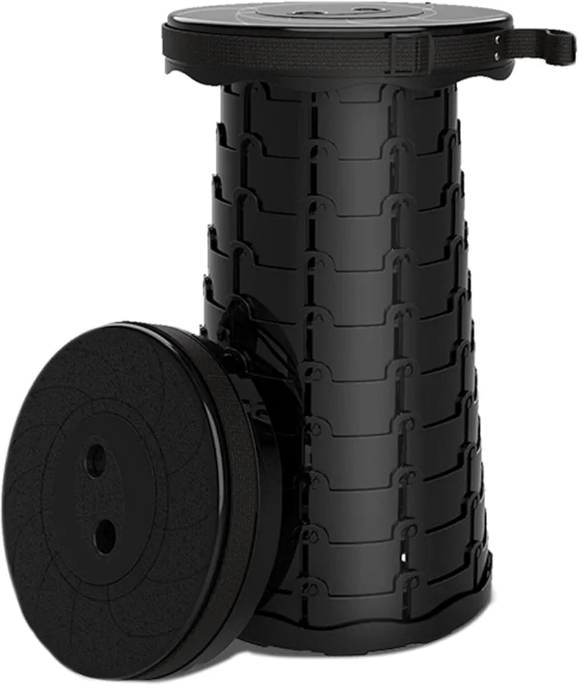 Portable Retractable Folding Stool, Collapsible Telescopic Safety Stool Sturdy and Lightweight with 330lbs Load Capacity
