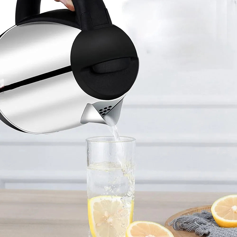 DENX 1500W 1.8L Stainless Steel Electric Kattle, Fast Boil, Tea Maker High-Speed Kettle, 360° Rotational Base, Teapot Perfect for Boiling Water, Milk, Coffee & Tea, for Home & Office Use, DX1774