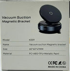 Magnetic Car Phone Holder, Vacuum Suction Cup Mobile Mount, 360° Rotation Phone Stand, Dashboard & Windshield Holder, Strong Magnet Mount for iPhone MagSafe, Samsung, Huawei, Xiaomi, K009
