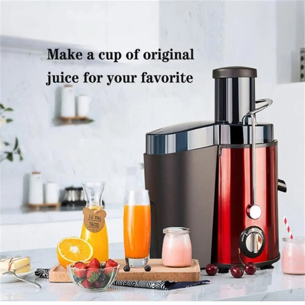 DENX Electric Juicer Machine 800W For Fruits and Vegetables, Powerful Centrifugal Fruit & Vegetable Juice Extractor with Wide Mouth Feed Chute, 500ml Capacity, Stainless Steel Filter, DX2071