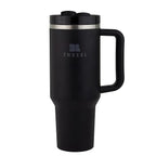 3LTHREEL H2.0 40Oz Insulated Stainless Steel Tumbler With Straw And Lid, Double Wall Vacuum Travel Mug, Thermal Travel Tumbler, Large Coffee Cup, Hot And Cold Drink Container, Cup Holder 