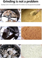 Multifunctional Electric Coffee & Spice Grain Grinder, 3500W High Speed Stainless Steel Grain Mill, 800G Large Capacity, 30000RPM Dry Food Grinder for Herbs, Nuts, Seeds, Spices, Flour, 