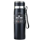 DENX 1000ml Stainless Steel Vacuum Insulated Water Bottle, Double Wall Thermos Flask with Tea Infuser, Hot Cold Travel Mug, Leakproof BPA-Free Sports Bottle for Office Gym Outdoor Use, DX2056