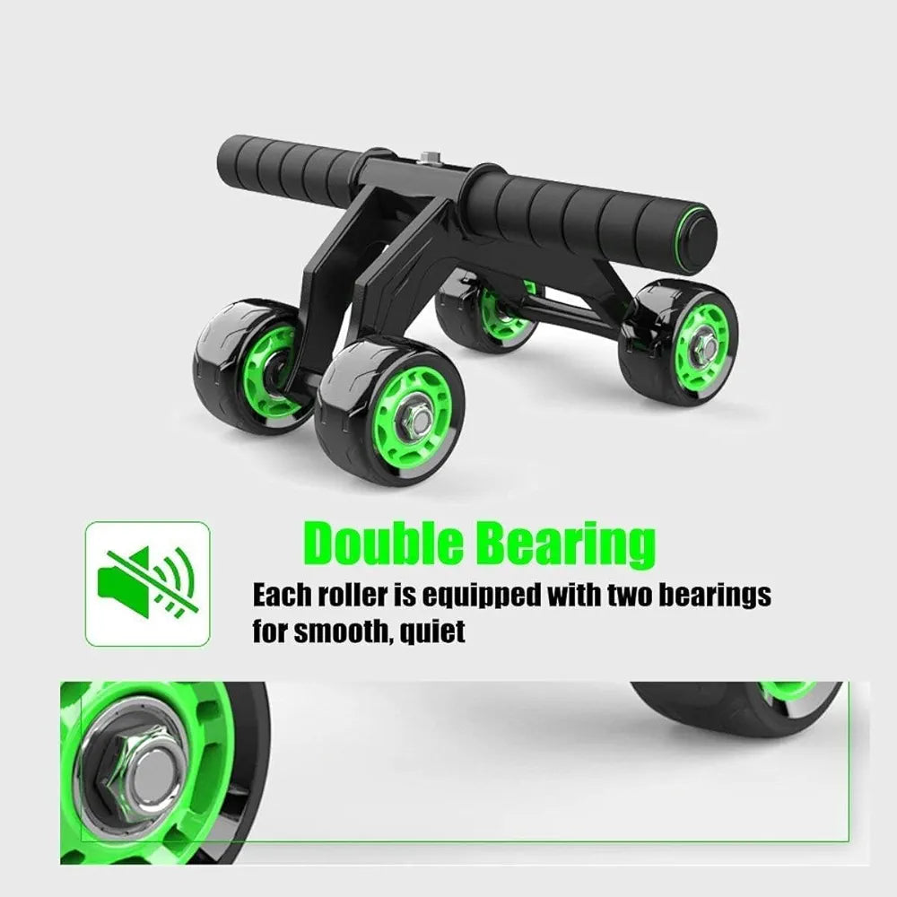 Ab Roller Wheel, Ab Roller Exercise Equipment for Core Workout, Ab Wheel Roller for Home Gym, Ab Workout Equipment for Abdominal Exercise, Abdominal Wheel Roller with Stretching Band,Full Body Workout