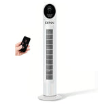 DENX Tower Fan with Remote Control, 3 Speeds, 80° Oscillating Electric Standing Fan, Air Conditioning Inverter Vertical Summer Cooling Leafless Desk Vertical Fan, Floor Fan for Home, Office, DX2619