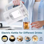 New Golden Creat Electric Kettle 2L, Fast Boil Glass Water Boiler with Auto Shut-Off, Boil-Dry Protection, 1500W Cordless Kettle for Boiling, Milk, Coffee & Tea, for Home & Office, NGC-133 