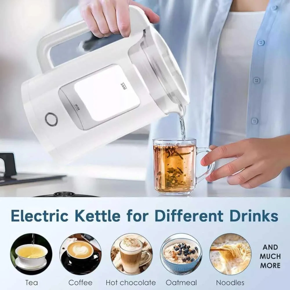 New Golden Creat Electric Kettle 2L, Fast Boil Glass Water Boiler with Auto Shut-Off, Boil-Dry Protection, 1500W Cordless Kettle for Boiling, Milk, Coffee & Tea, for Home & Office, NGC-133 