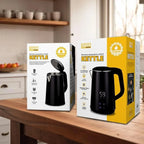 DENX Smart Electric Kettle 1.6L Stainless Steel, 1500W Fast Boil, LED Digital Touch Display, Adjustable Temperature Control, Keep Warm Function, Auto Shut-Off, For Tea, Coffee, Baby Formula, DX2087