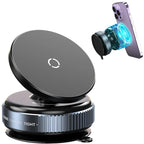 Magnetic Car Phone Holder, Vacuum Suction Cup Mobile Mount, 360° Rotation Phone Stand, Dashboard & Windshield Holder, Strong Magnet Mount for iPhone MagSafe, Samsung, Huawei, Xiaomi, K009