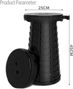 Portable Retractable Folding Stool, Collapsible Telescopic Safety Stool Sturdy and Lightweight with 330lbs Load Capacity