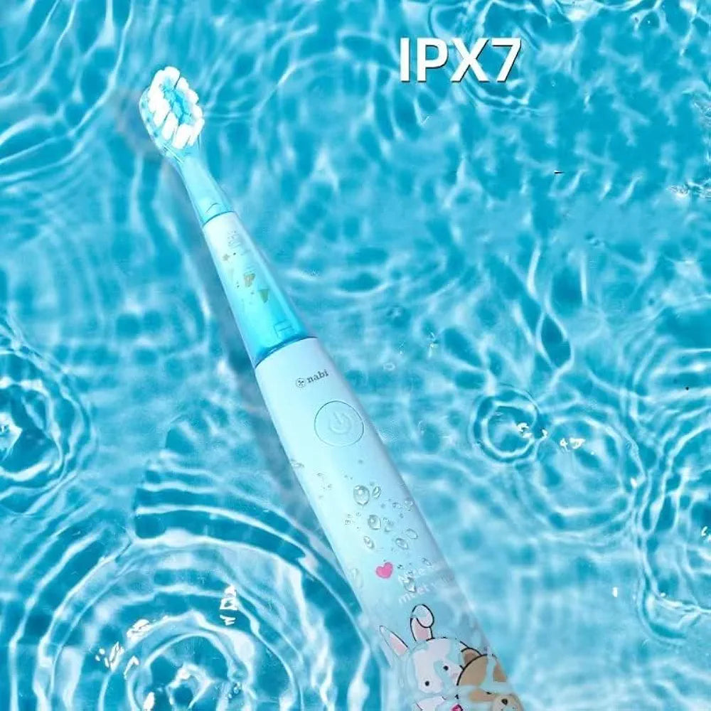 DENX Kids Electric Toothbrush Rechargeable Sonic 24000 VPM, Easy Cleaning Soft Bristles, 2-Min Timer, Waterproof IPX7, Lightweight, Travel Toothbrush for Boys Girls Age 6+, Portable DX3704 