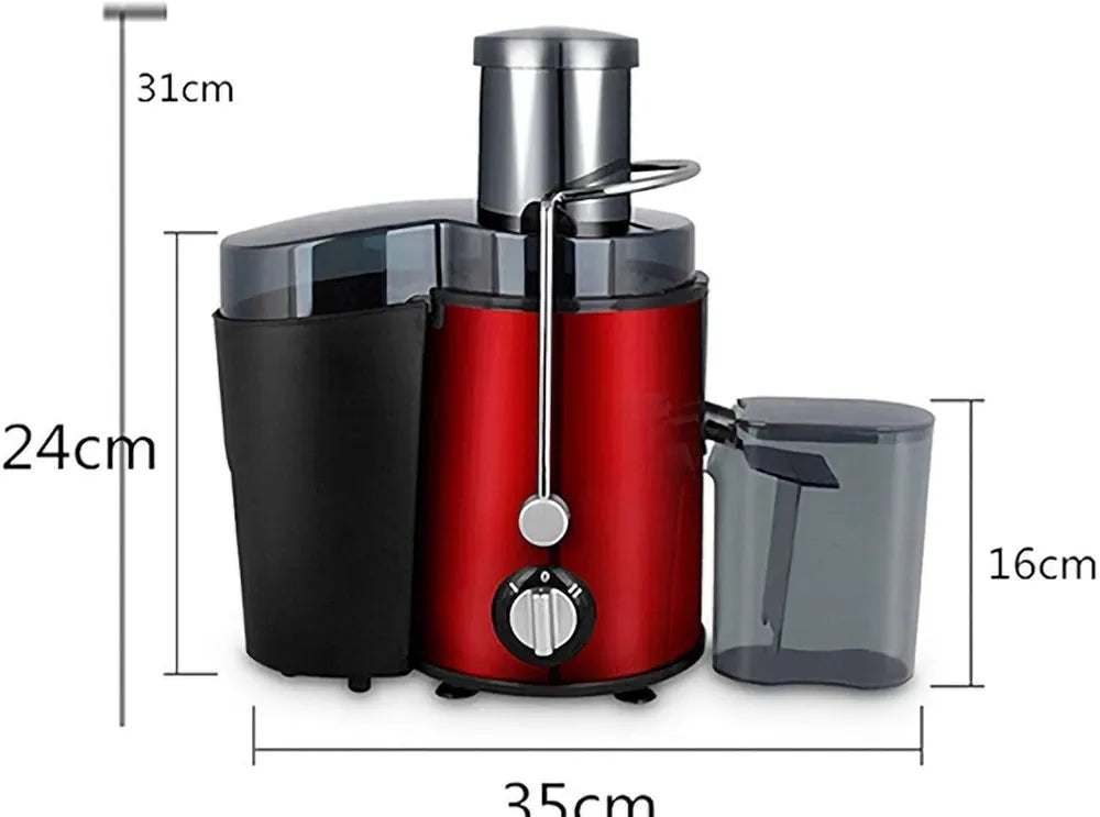 DENX Electric Juicer Machine 800W For Fruits and Vegetables, Powerful Centrifugal Fruit & Vegetable Juice Extractor with Wide Mouth Feed Chute, 500ml Capacity, Stainless Steel Filter, DX2071
