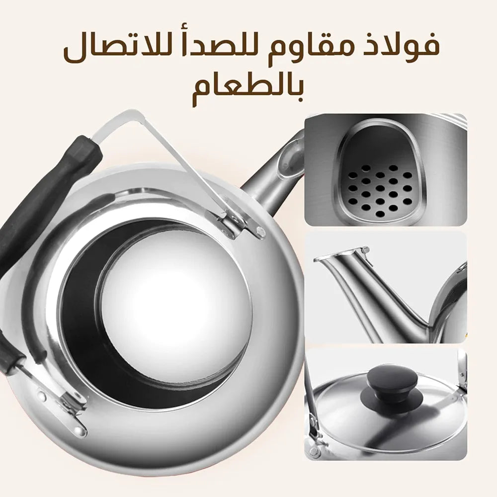 Fordeal Essential 5L Large Capacity, Fast Heating, High Aesthetic Stainless Steel Electric Kettle for Home Kitchen