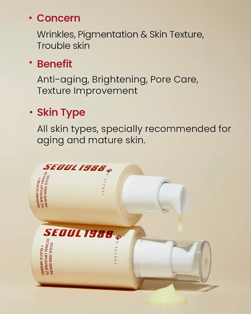 SEOUL 1988 Retinal Serum: 2% Retinal Liposome