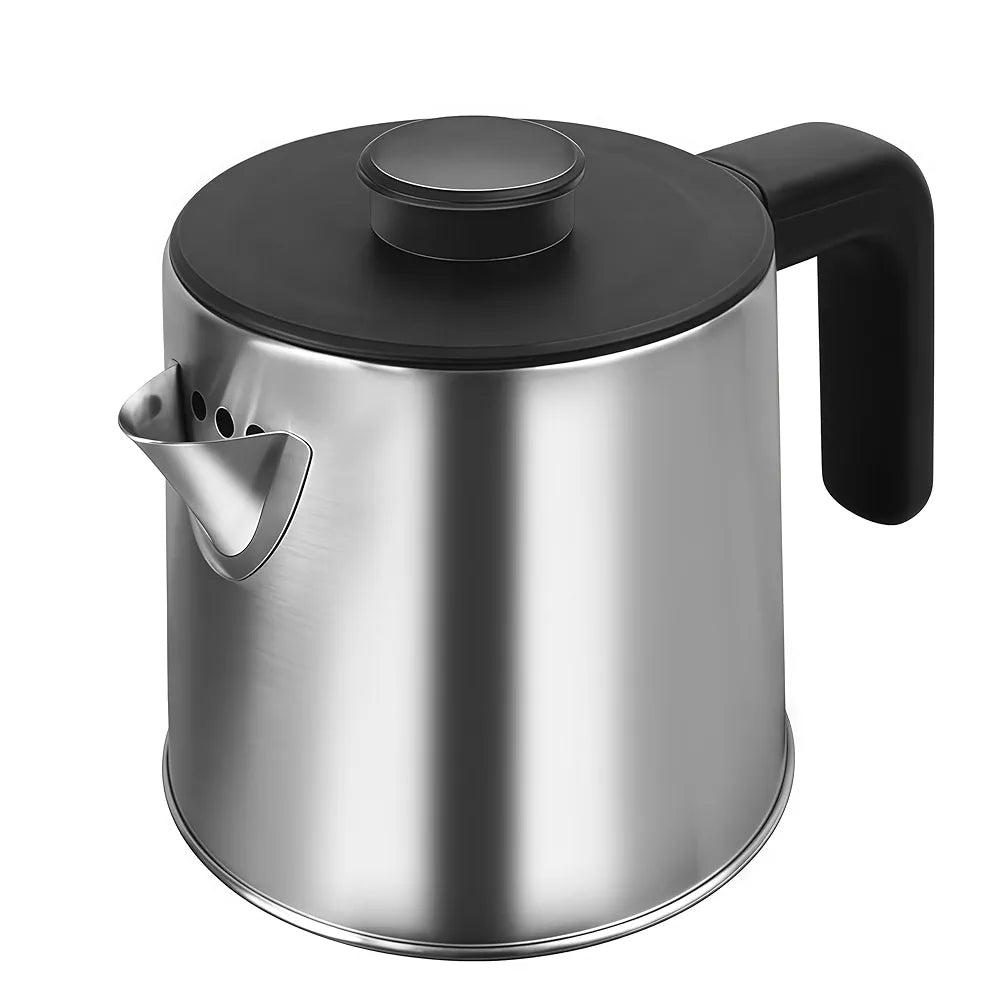 DENX 1500W Stainless Steel Double Electric Kettle 1.8L+1.2L Large & Small Capacity Hot Water Boiler, Tea, Coffee Maker Kettle, Auto Shut Off, Boil Dry Protection, Kitchen & Office Appliance, DX3802