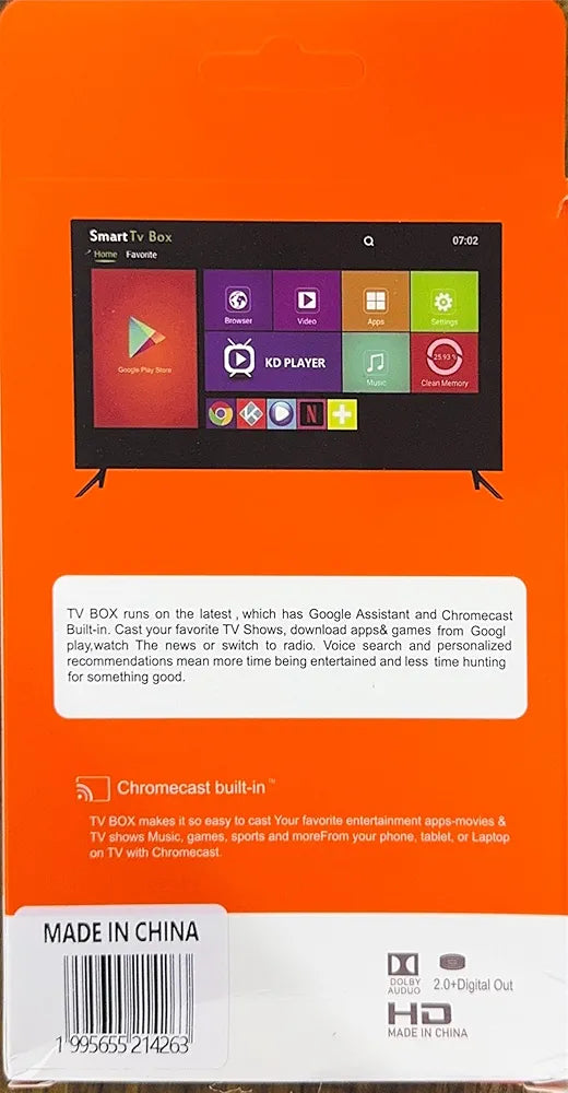 TVR3 Stick 4K Ultra HD Smart TV Stick, HDR Streaming Device, Google Assistant Voice Control, Chromecast Built-In, Dolby Audio, Wi-Fi TV Dongle, HDMI Media Player, Portable Streaming Stick, Black