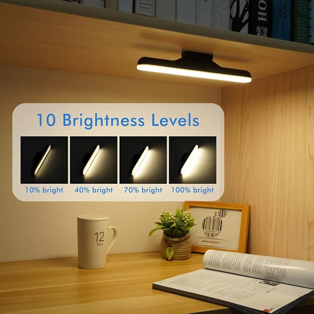 DENX LED Light Bar,Magnetic Mount & USB Rechargeable Battery Powered Lamp Strip,Portable for Makeup,Car,Cabinet,Bedroom Reading and Emergency, DX2342