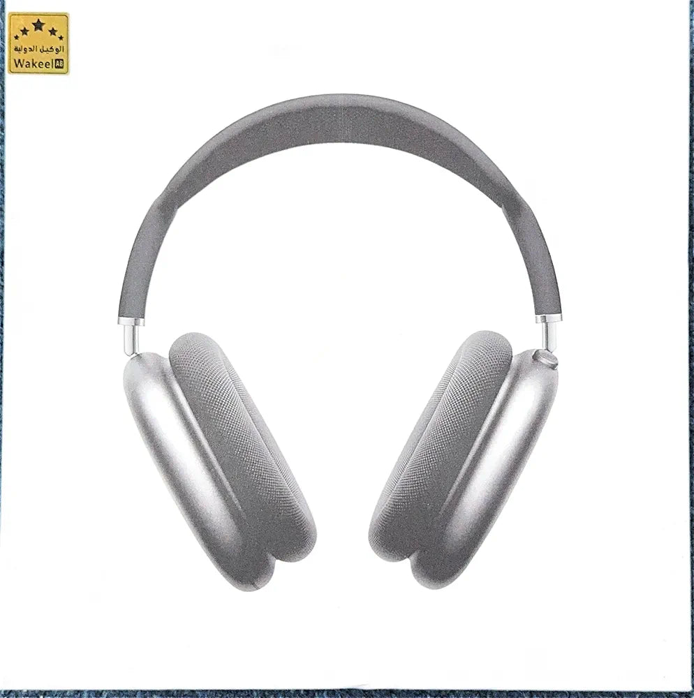 Wireless Over-Ear Bluetooth Headphones with USB-C Fast Charging, Adaptive Noise Cancellation, 20H Battery Life, Deep Bass Sound, Built-in Mic, for Music, Travel & Calls, Silver, A2096