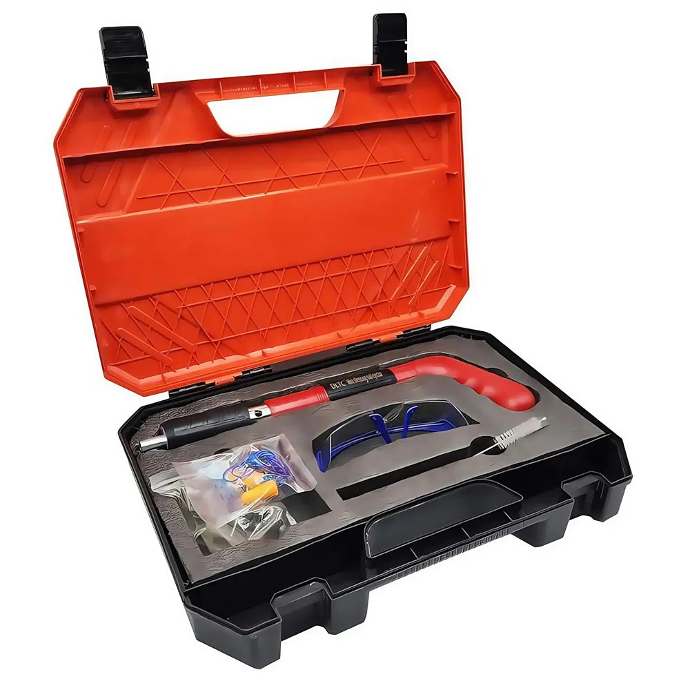 DENX High Pressure Air Pneumatic Nail Gun Solid Nailer For Steel Piercing And Riveting, Nails Wall Fastening Tool Manual Steel Nail Gun, Adjustable Strength for, Woodworking, Home Decoration, DX2522