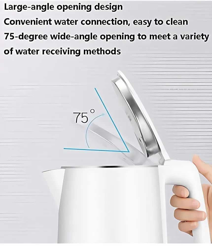 DENX 1.8L Cordless Electric Kettle, Tea Maker High-Speed Kettle, 360° Rotational Base, Teapot Perfect for Boiling Water, Milk, Coffee & Tea, for Home & Office Use, DX2096 