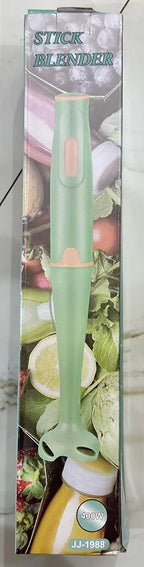 Stick Blender 400W Handheld Electric Blender with Stainless Steel Blades, Portable Grip Stick Mixer Use for Blending, Pureeing, Whipping, and Mixing Soups, Smoothies, Sauces, and More, 