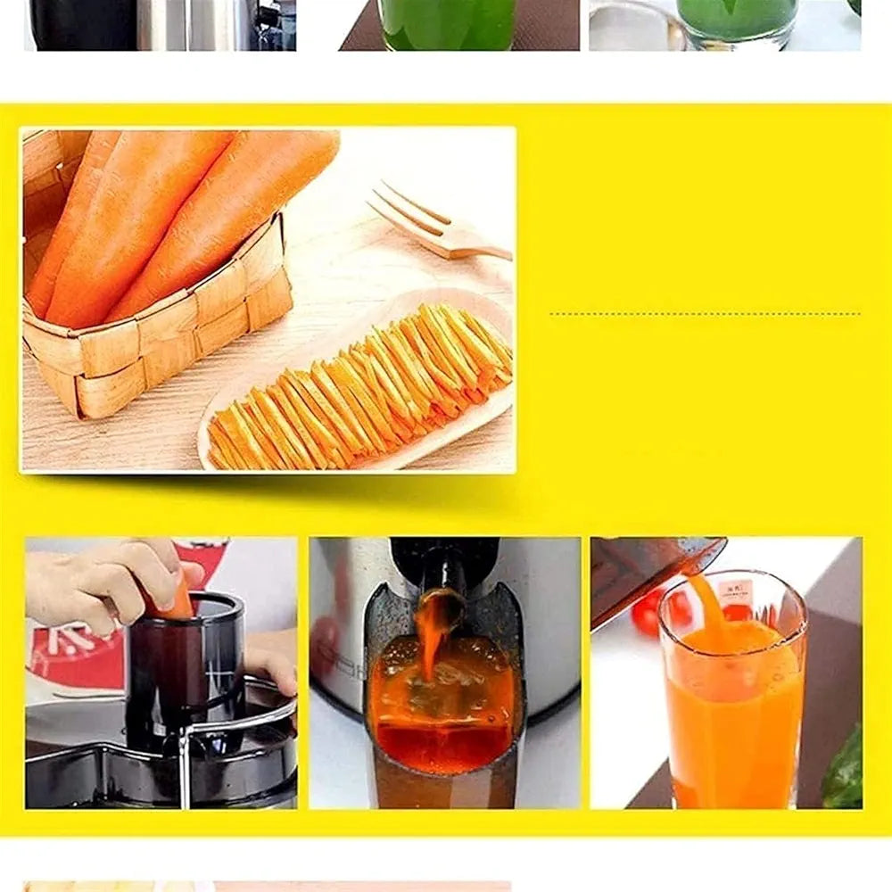DENX Electric Juicer Machine 800W For Fruits and Vegetables, Powerful Centrifugal Fruit & Vegetable Juice Extractor with Wide Mouth Feed Chute, 500ml Capacity, Stainless Steel Filter, DX2071