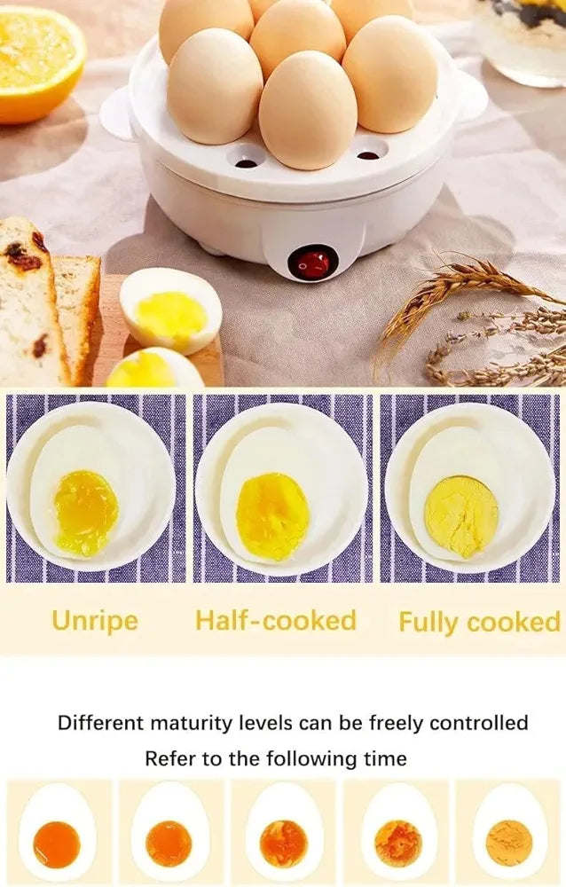 Electric Egg Cooker, 12 Egg Capacity, 2 Tier Egg Boiler, Egg Steamer, Egg Poacher Cooker, Rapid Egg Maker, Breakfast Cooking Machine, Portable Kitchen Appliance, Healthy Meal Prep Steamer