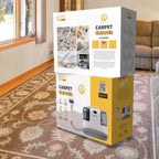 DENX Professional Carpet Cleaner, Sofa Cleaner, Upholstery Cleaner, Rug Washer, Curtain Cleaner, Portable Wet and Dry Carpet Washer, Dual Tank, Deep Cleaning Machine for Home, Office, Car, DX2909
