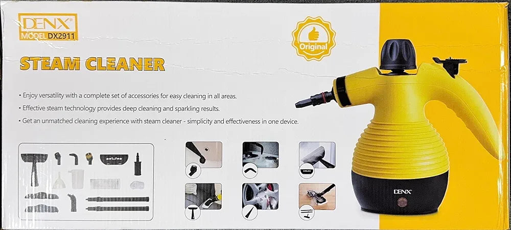 DENX 14-in-1 Handheld Steam Cleaner, 1200W High Pressure Cleaning Machine, 350Ml Large Water Tank, 300Kpa Steam Power, Multi Surface Portable Steam Cleaner, Kitchen Steam Cleaner, DX2911
