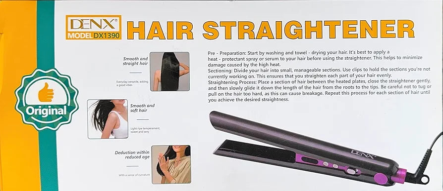 DENX ProfessionalHair Straightener, DX1390