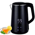 DENX Smart Electric Kettle 1.6L Stainless Steel, 1500W Fast Boil, LED Digital Touch Display, Adjustable Temperature Control, Keep Warm Function, Auto Shut-Off, For Tea, Coffee, Baby Formula, DX2087