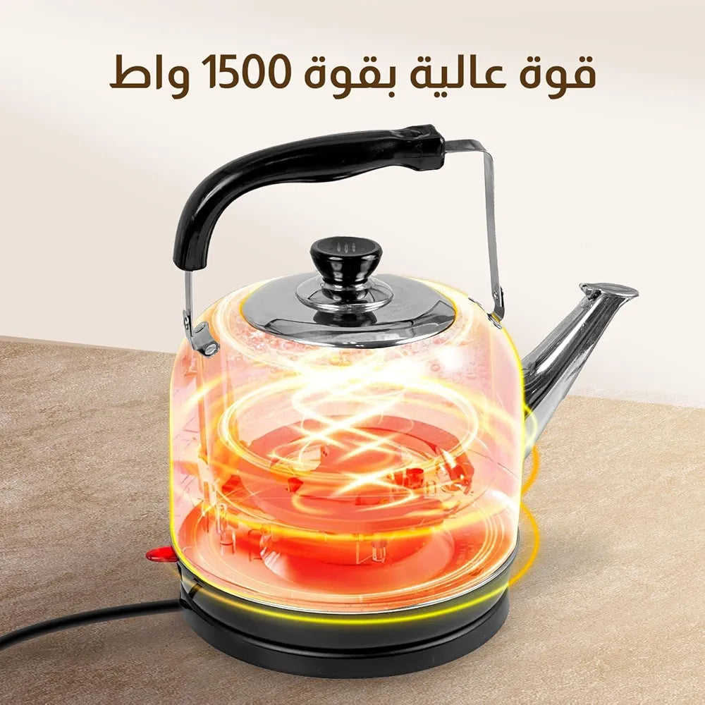 Fordeal Essential 5L Large Capacity, Fast Heating, High Aesthetic Stainless Steel Electric Kettle for Home Kitchen