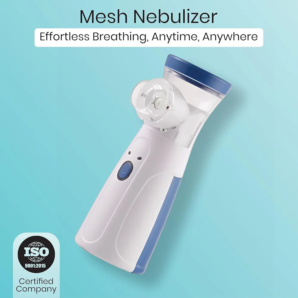 Portable Ultrasonic Mesh Nebulizer for Children and Adults | Silent Operation, Adjustable Fog, Auto-Off Function, Rechargeable, Compact and Lightweight Design, Efficient and Comfortable, JSL-W302