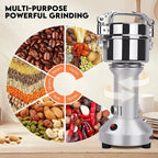 DENX 1200W Power High Speed Multifunctional Grinder, Spices Grinder Capacity 200g, Coffee Grinder Speed 28000r/min, Using for Grinding Coffee/Beans/Spices/Grains/Herbs/Nuts, DX3221